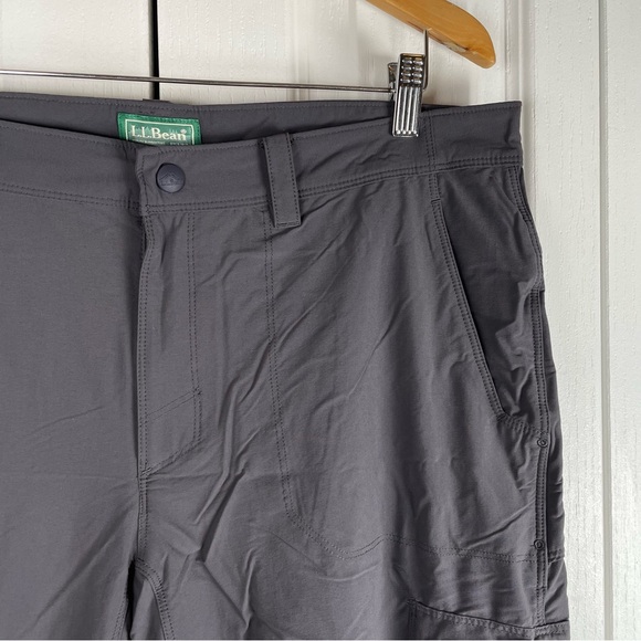 L.L. Bean Cresta Hiking Pants Men’s 36x30 Gray Nylon Utility Cargo Fish Outdoor - Picture 7 of 16